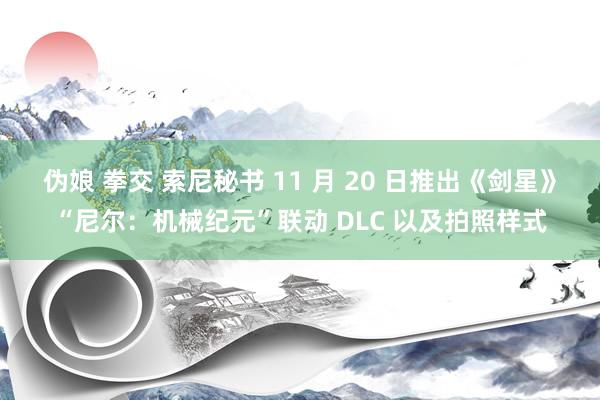 伪娘 拳交 索尼秘书 11 月 20 日推出《剑星》“尼尔：机械纪元”联动 DLC 以及拍照样式