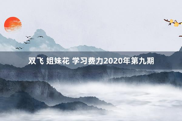 双飞 姐妹花 学习费力2020年第九期